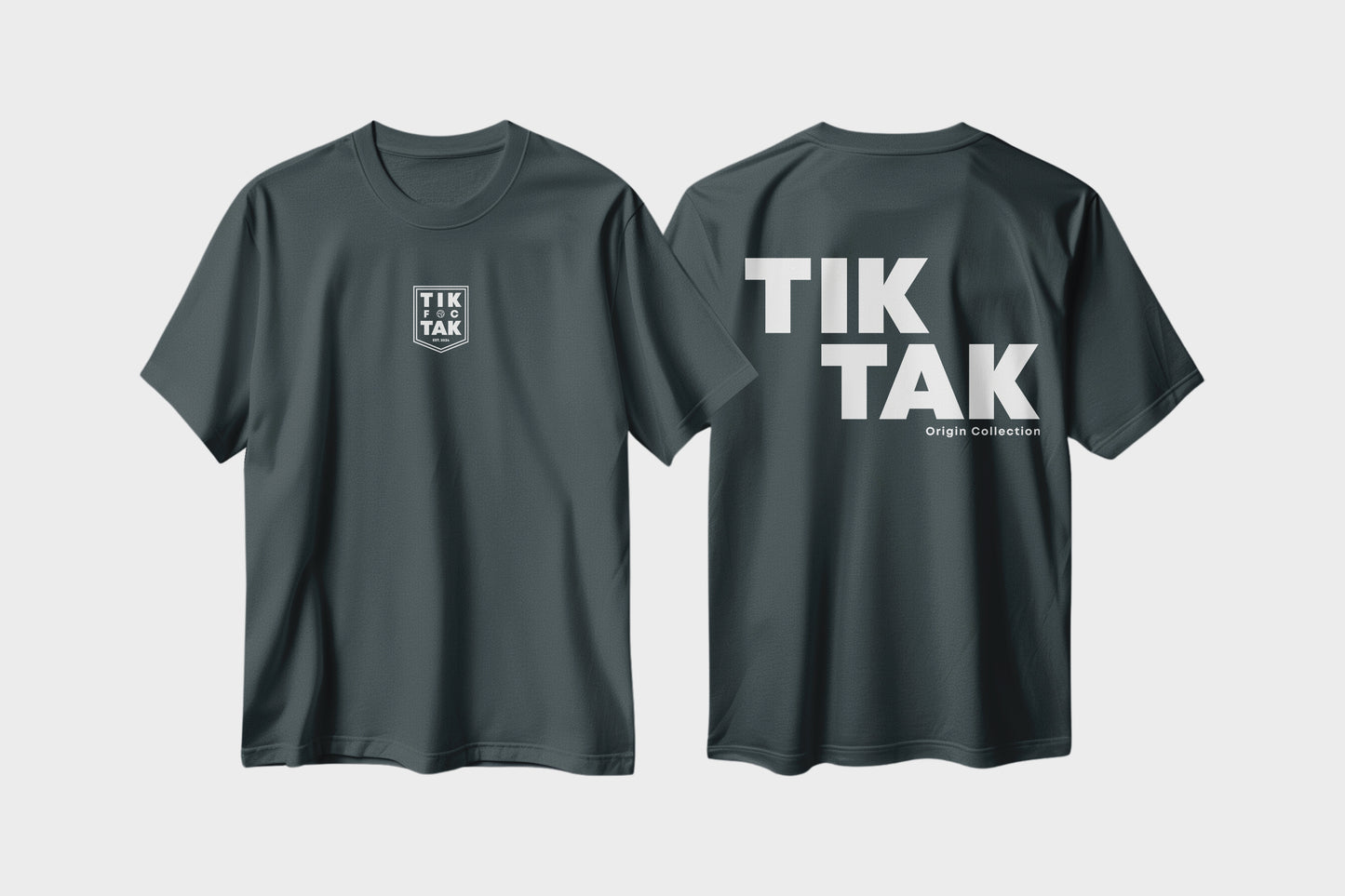 FC TIKTAK ORIGIN T-SHIRT BLUE GREY